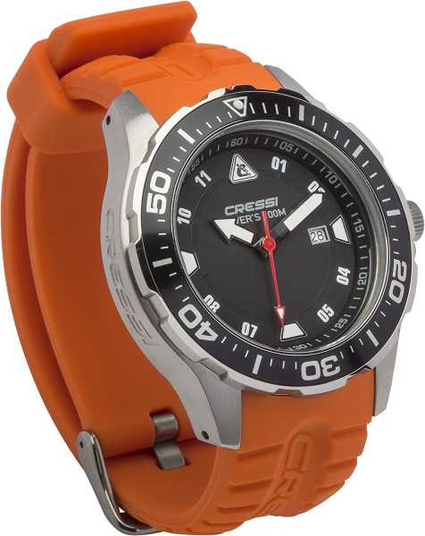 ���� Cressi MANTA WATCH 100m BLACK ORANGE ��� ��������� �����, ������ � ��������� �������� �������.��