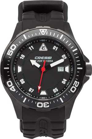 ���� Cressi MANTA WATCH 100m BLACK BLACK- BLACK CASE ��� ��������� �����, ������ � ��������� �������� �������.��