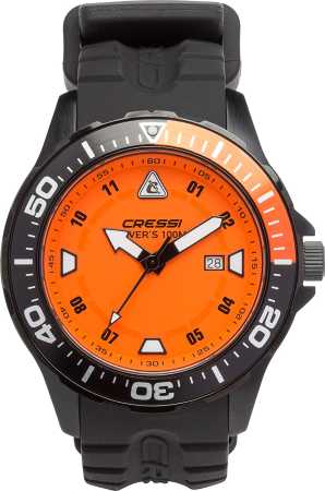 ���� Cressi MANTA WATCH 100m BLACK BLACK ORANGE ��� ��������� �����, ������ � ��������� �������� �������.��
