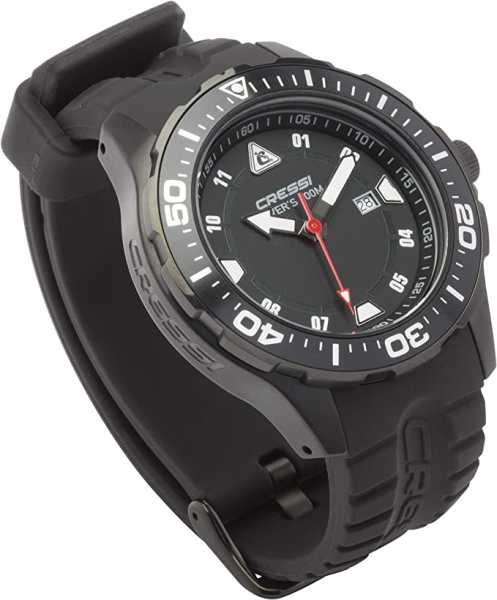 ���� Cressi MANTA WATCH 100m BLACK BLACK- BLACK CASE ��� ��������� �����, ������ � ��������� �������� �������.��
