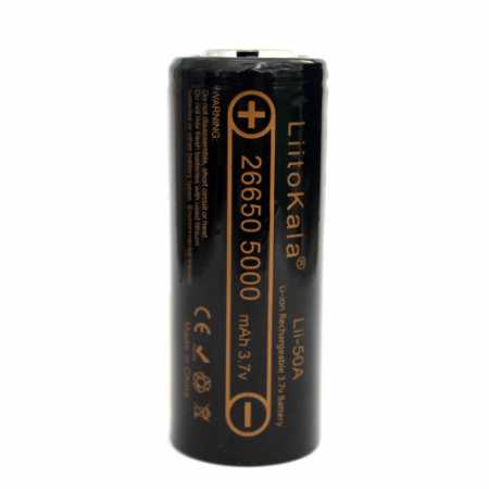 ����������� LiitoKala Lii-50A-JT �26650�, ��� ������ 5000mah ��� ��������� �����, ������ � ��������� �������� �������.��